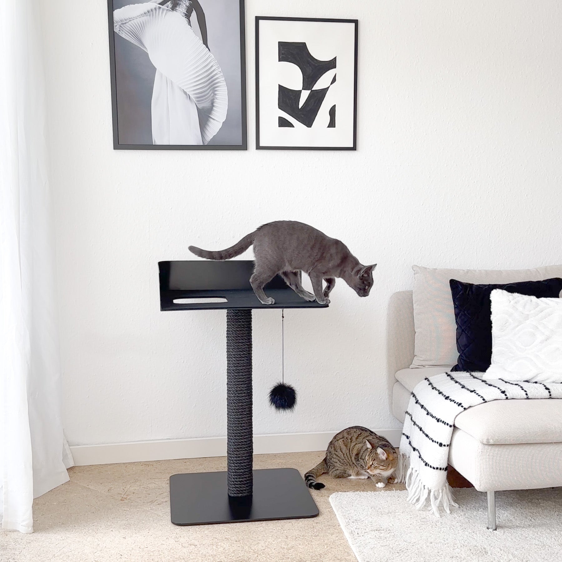 STYA Katzen Kratzbaum MS520 | Schwarz