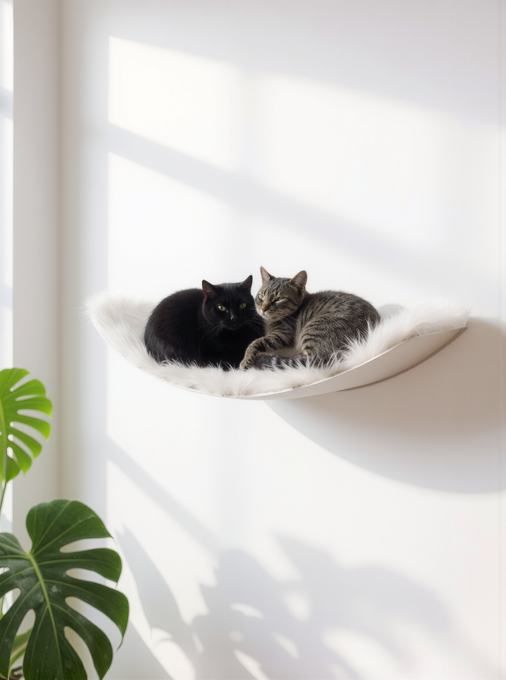 STYA Katzen Kletterwand | Set Essence | Kratzstamm KS150 + XXL Hängematte WL170