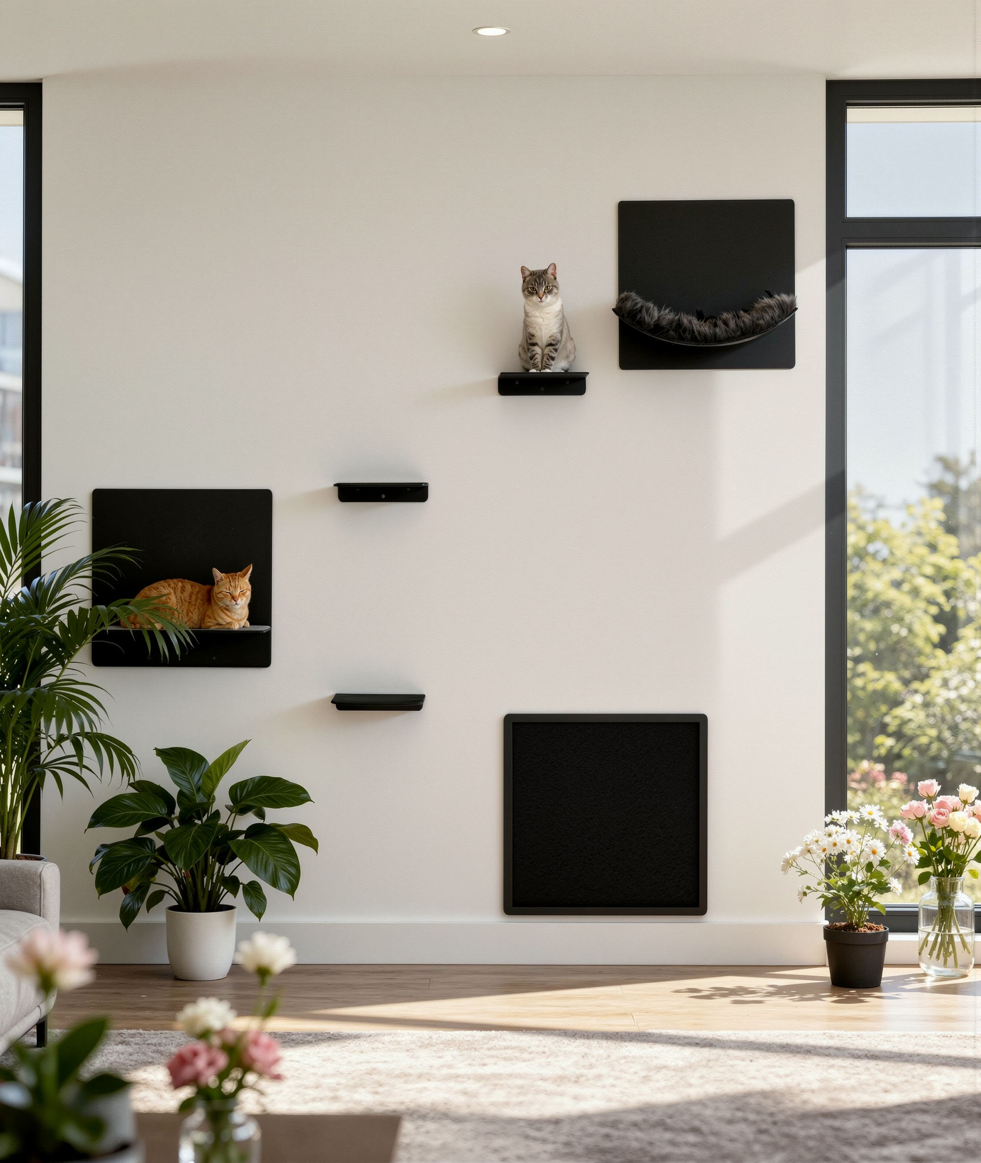 STYA Katzen Kletterwand | Set Galerie | Linie WL300
