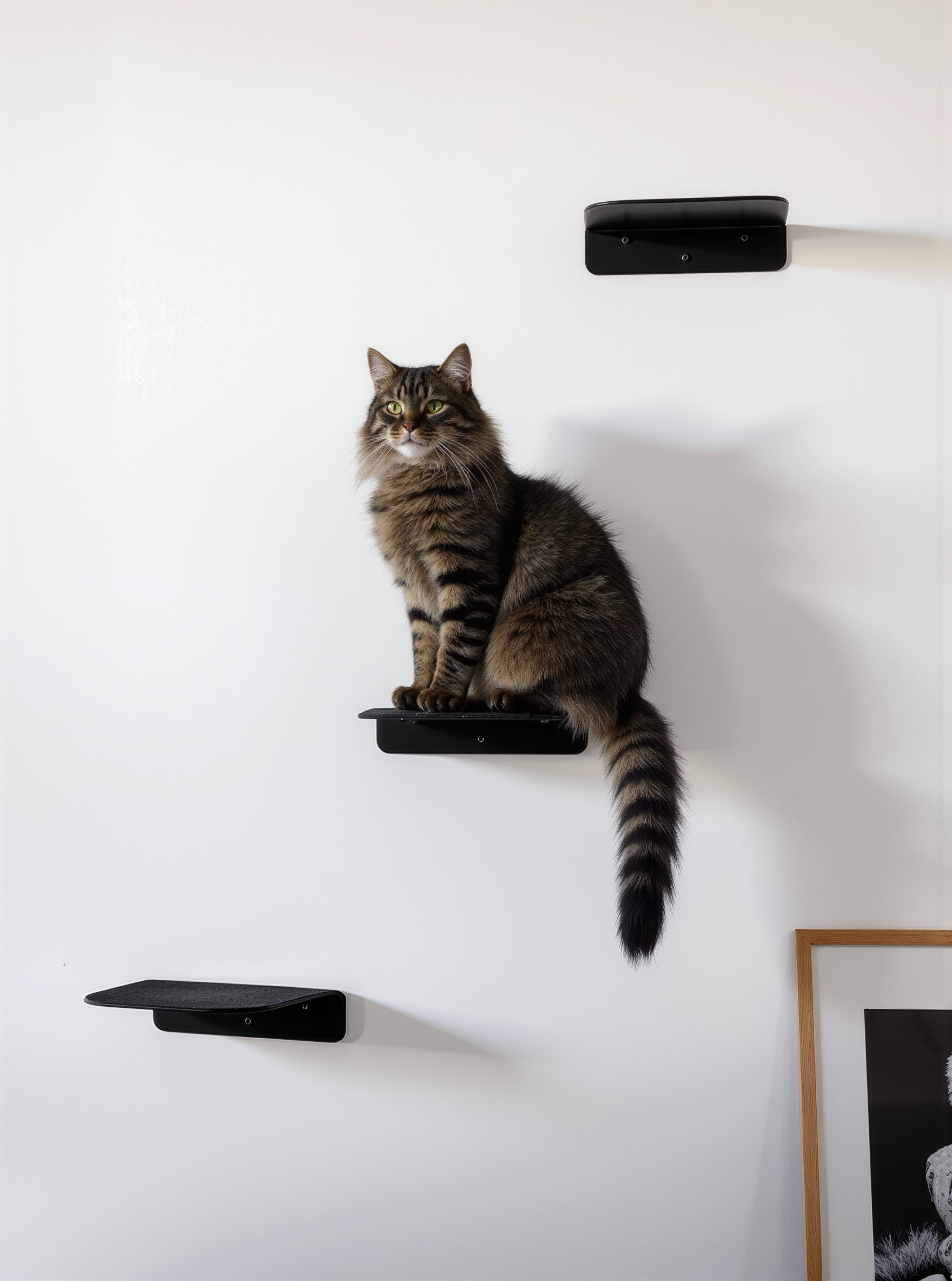 STYA Katzen Kletterwand | Katzen Treppe WL340 | Mit 3 Stufen