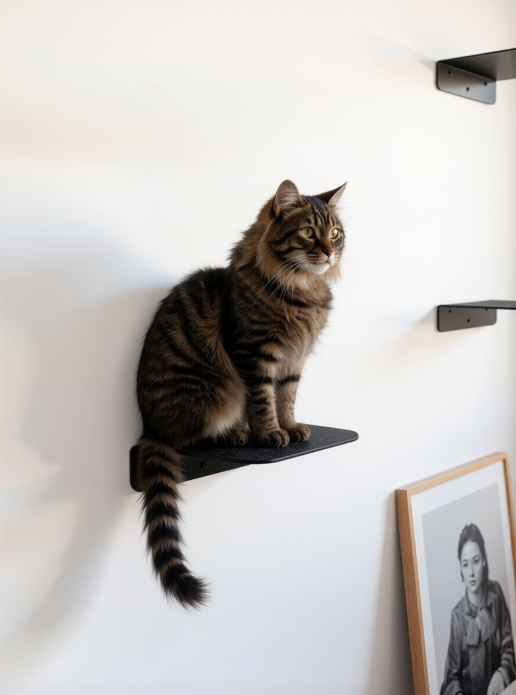STYA Katzen Kletterwand | Katzen Treppe WL340 | Mit 3 Stufen