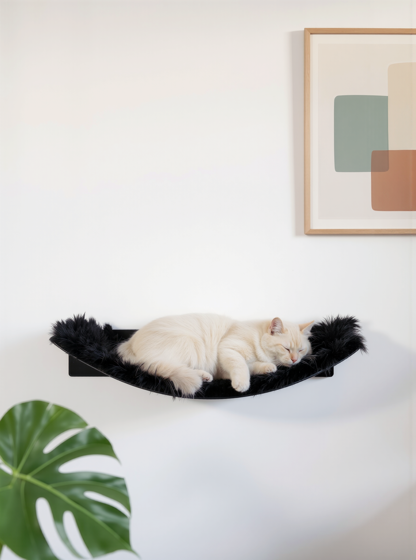 STYA Katzen Kletterwand | Set Essence | Kratzstamm KS150 + XXL Hängematte WL370