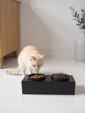 STYA Cat Food Bowl FE120 | Black