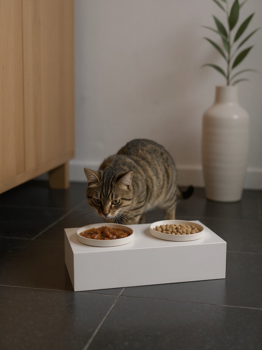 STYA Katzen Futternapf FE120 Weiß