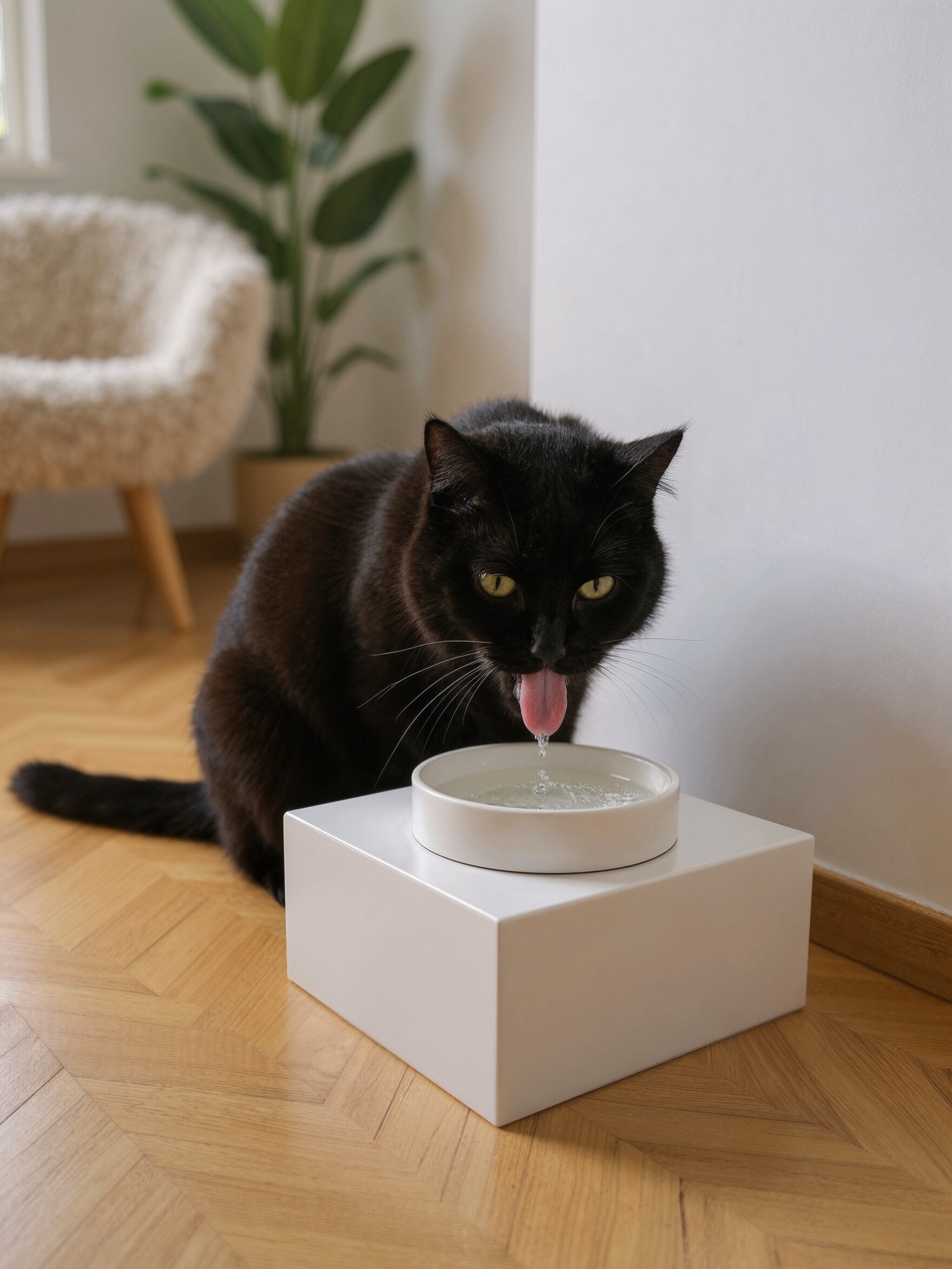 STYA Katzen Futternapf FE110 Weiß