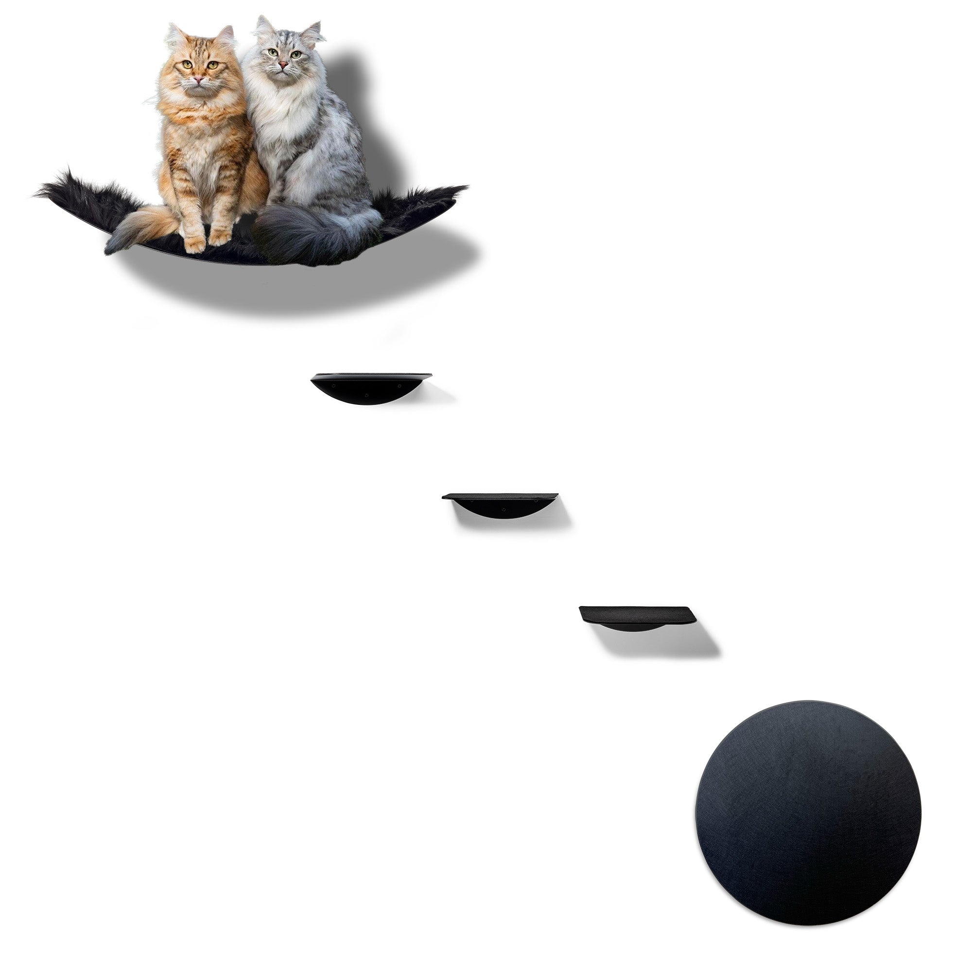 STYA Katzen Kletterwand | Set Eleganz Hängematte XXL | Linie WL100