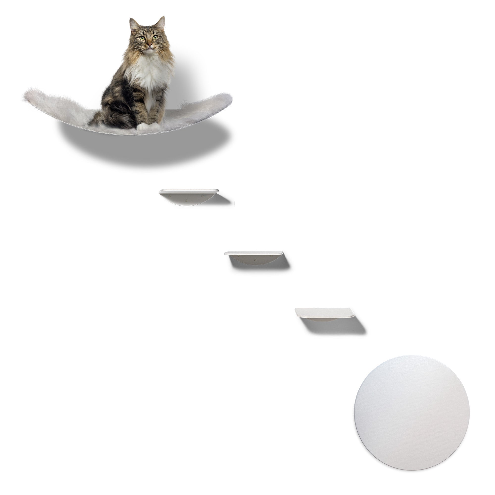 STYA Katzen Kletterwand | Set Eleganz Hängematte XXL | Linie WL100